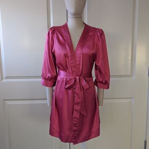 Victoria's Secret Satin Short Robe | Pink | Small